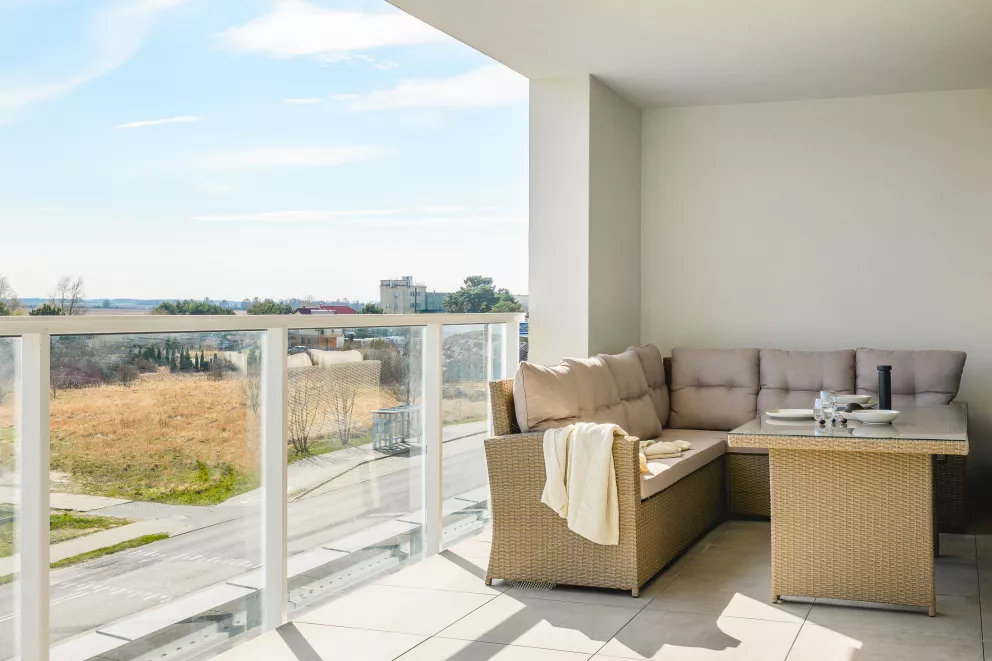 Apartament deluxe z 1 sypialnią  z widokiem na morze