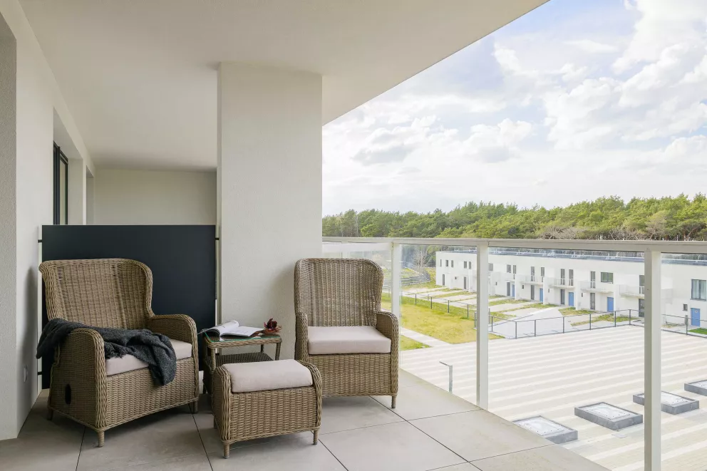 Apartament deluxe z 2 sypialnią  z widokiem na morze