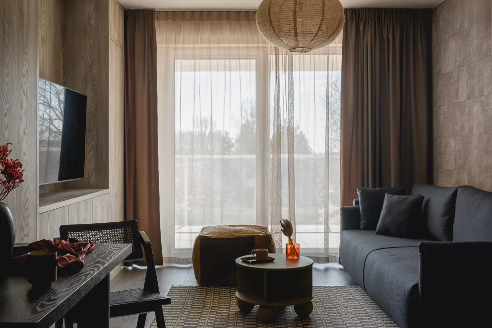 Apartament deluxe z 1 sypialnią  z widokiem na morze